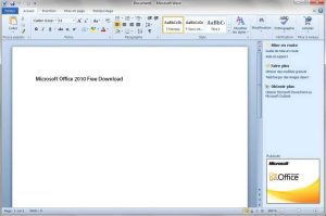 MICROSOFT OFFICE 2010 FREE DOWNLOAD